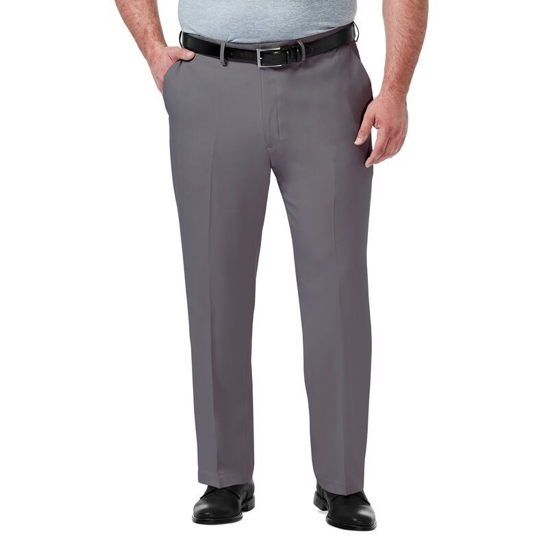 ハガー メンズ ボトムス カジュアルパンツ トール Big Tall HaggarR Premium Comfort ExpandableWaist ClassicFit Stretch FlatFront Dress Pants Medium Gray グレ