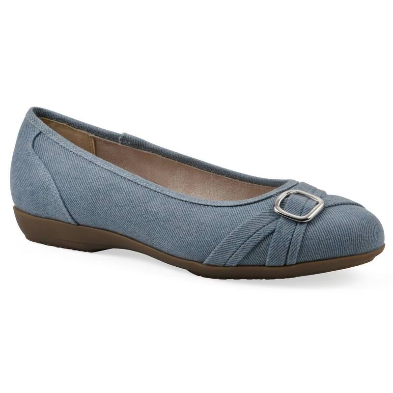クリフバイホワイトマウンテン レディース シューズ サンダル Cliffs by White Mountain Calming Womens Ballet Flats Denim Blue Fabric デニム