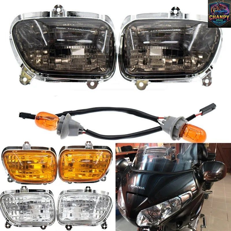 ホンダ ゴールドウイング GL1800 2001～2017年式 F6B 2013 2014 2015 ゴールドウイング オートバイ フロントターンシグナルライト レンズシ