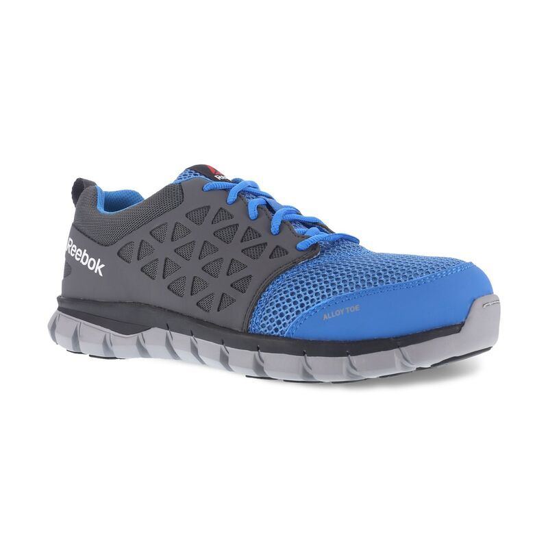 リーボック メンズ シューズ スニーカー Reebok Sublite Cushion Work Mens Alloy Toe Sneakers Blue Gray グレー