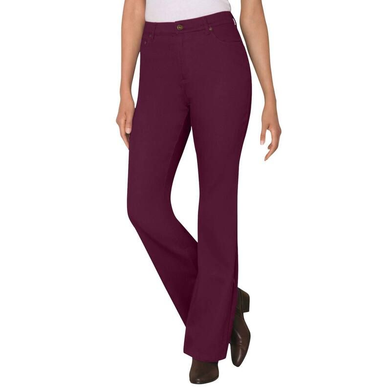 ウーマン ウィズイン レディース ボトムス デニムパンツ ブーツカット プラスサイズ トール ブーツ ジーンズ Woman Within Plusize Tall Stretch Denim FivePocket Bootcut Jeans Deep Clar