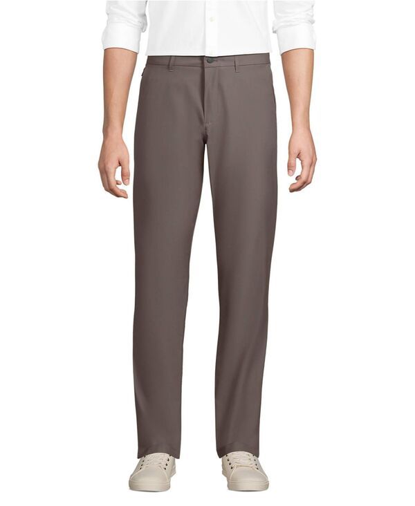 ランズエンド メンズ ボトムス カジュアルパンツ スリムフィット Lands End Menslim Fit Performance Pant Mushroom