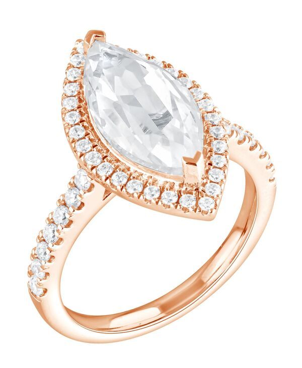 バッジェリーミシュカ レディース アクセサリー リング Badgley Mischka Certified Lab Grown Diamond Marquisengagement Ring 412 ctw in 14k White Yellow orose R