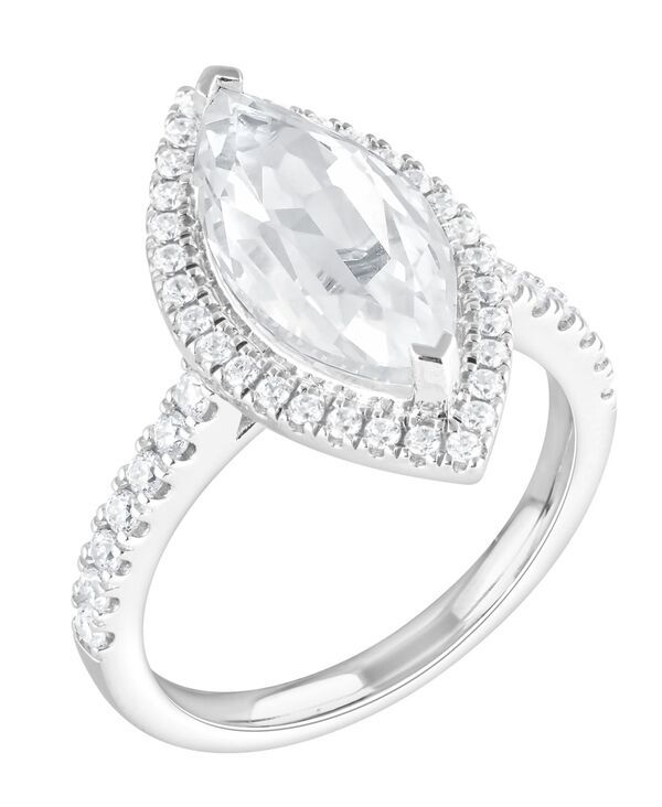 バッジェリーミシュカ レディース アクセサリー リング Badgley Mischka Certified Lab Grown Diamond Marquisengagement Ring 412 ctw in 14k White Yellow orose W