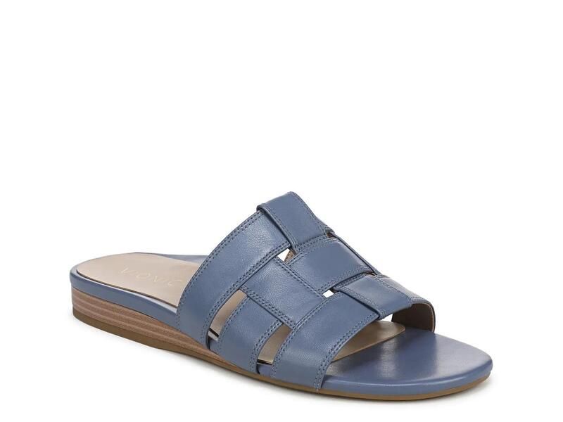 バイオニック レディース シューズ サンダル Vionic Glendora Sandal Blue Leather ブルー