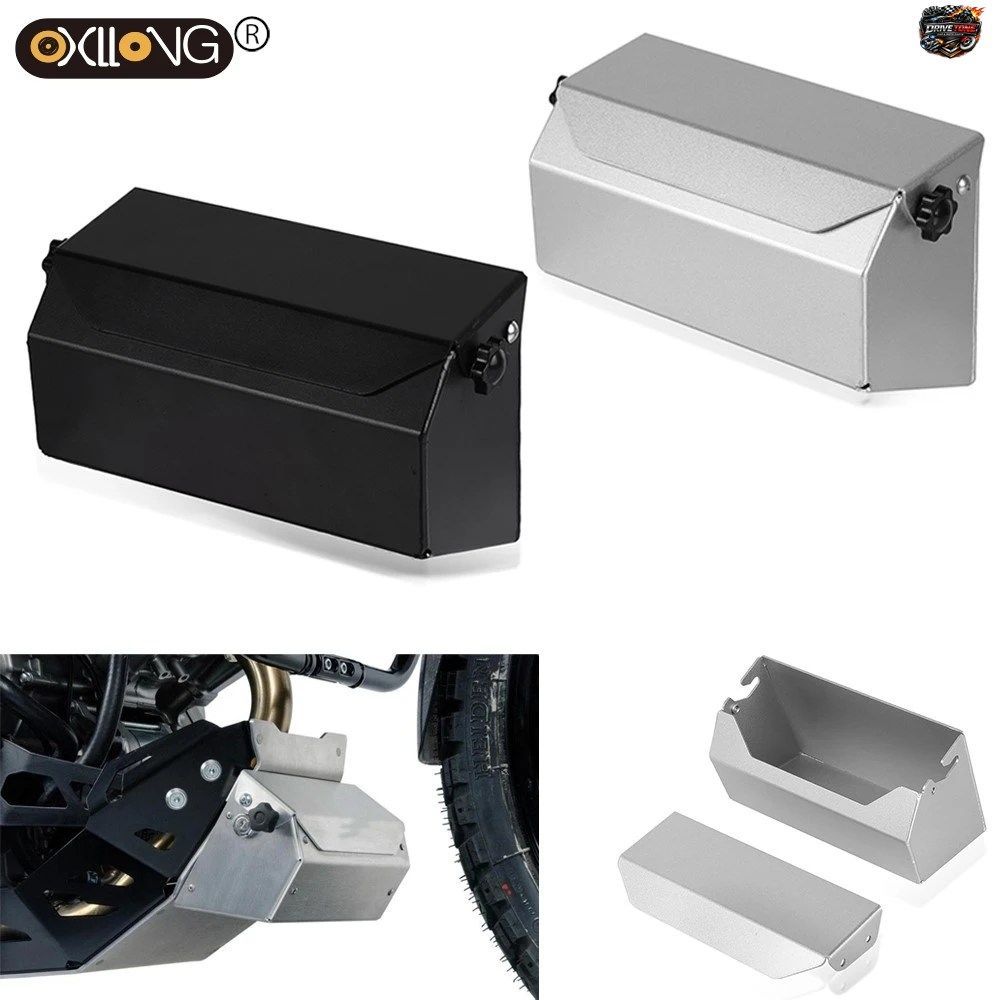カワサキ KLR650 2008-2022 2023 用モーターサイクルアクセサリー スキッドプレート バッシュフレーム エンジンガード ツールボックス スキ