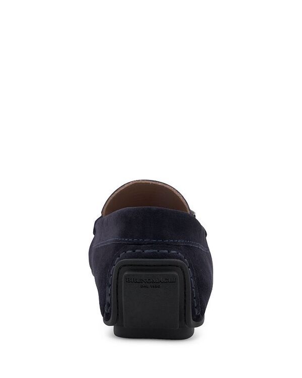 ブルーノマグリ メンズ シューズ スリッポン・ローファー Bruno Magli Mens Taso Bit Drivers Navy Suede ネイビー