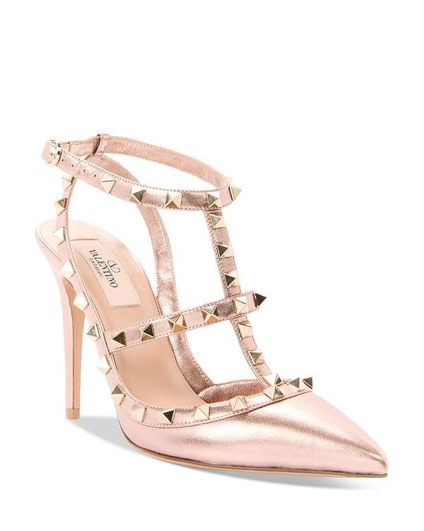 ヴァレンティノ レディース シューズ パンプス Valentino Garavani Womenstrappy Studded Pumps Rose
