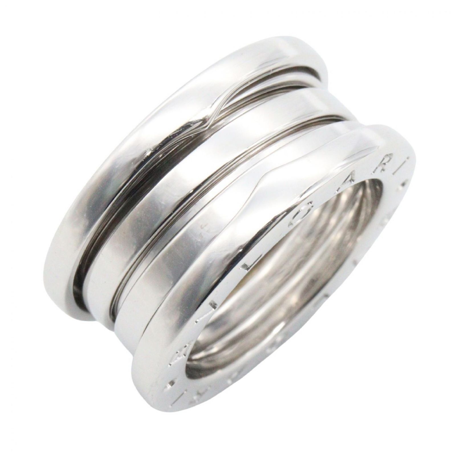 ブルガリ BVLGARI リング・指輪 B-zero1 ビーゼロワン リング 3バンド 346583 K18WG(ホワイトゴールド) B-zero1 リング 3バンド ユニセックス Used A