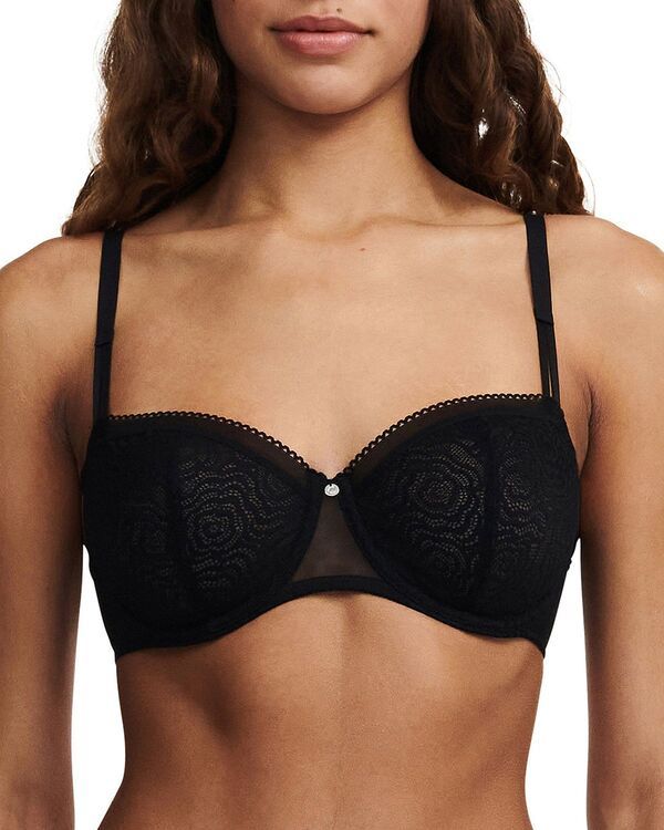シャントル レディース アンダーウェア ブラジャー Chantelle C Jolie Demi Bra Black ブラック