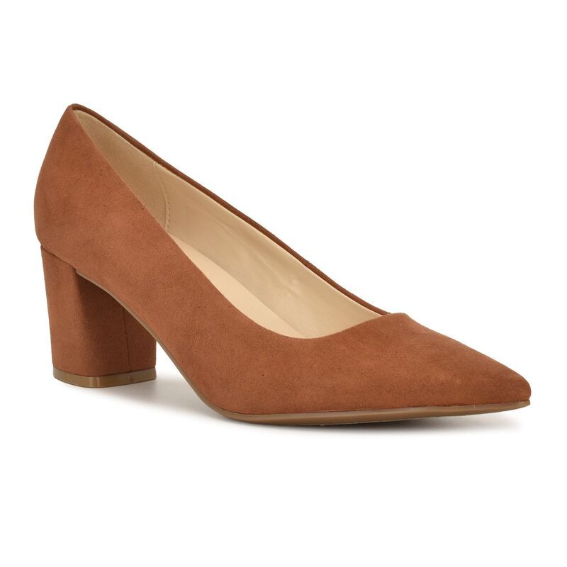 ナインウェスト レディース シューズ パンプス Nine West Kaylen Womens Pointy Toe SlipOn Dress Pumps Cognac