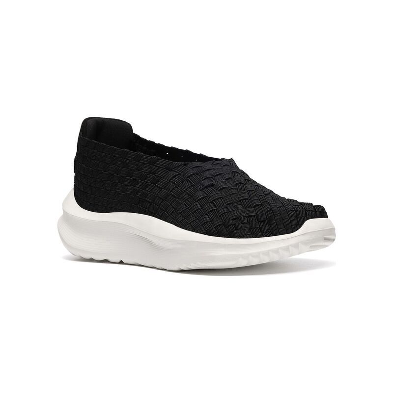 クラークス レディース シューズ スニーカー Clarksolevana Weave Womens Casual SlipOn Shoes Black ブラック
