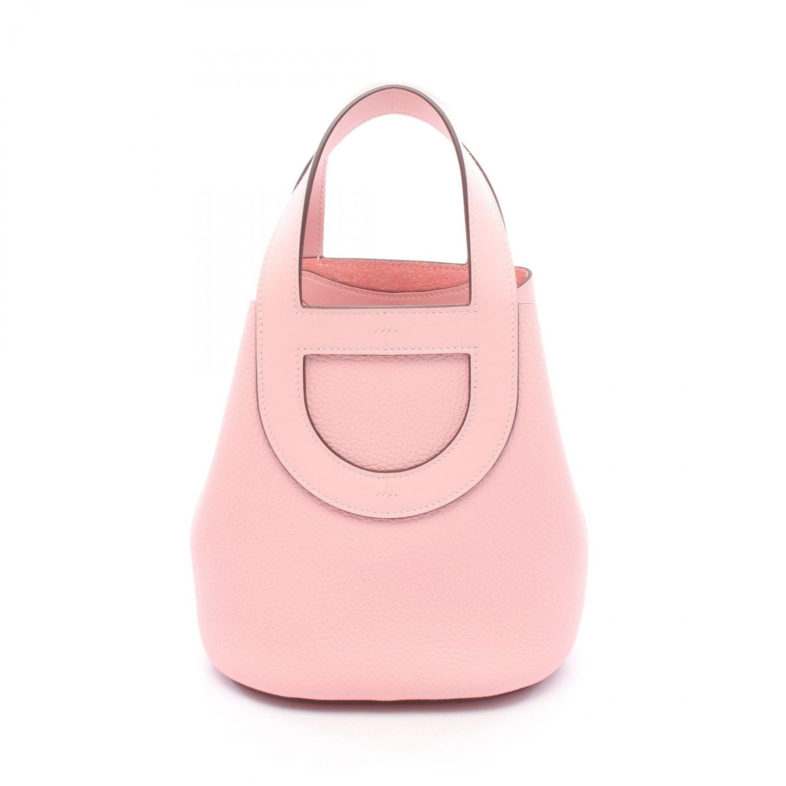 エルメス HERMES ハンドバッグ インザループ18 ローズサクラ レザー カーフ（牛革） インザループ18 ローズサクラ レディース Used A