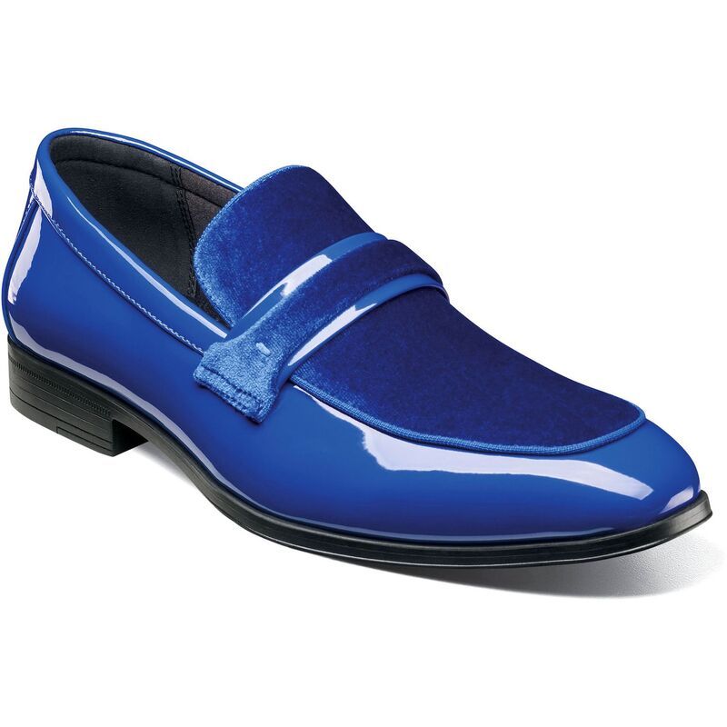 ステイシーアダムス レディース シューズ スリッポン・ローファー Stacy Adamspratley Mens Moc Toe SlipOn Shoes Royal