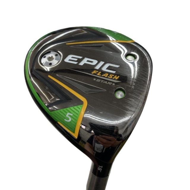 【中古】 キャロウェイ EPIC FLASH STAR 5W フェアウェイウッド FW 純正特注シャフト (フレックスS) メンズ 男性用 右利き 右用 Cランク ゴルフクラブ
