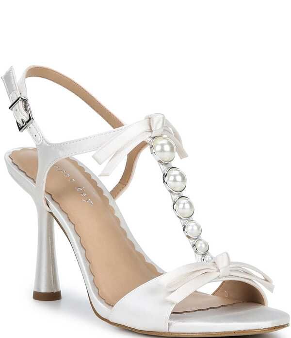 カッパーキー レディース シューズ サンダル Copper Key Lucia Pearl OrnamentStrap Dressandals Ivory アイボリー