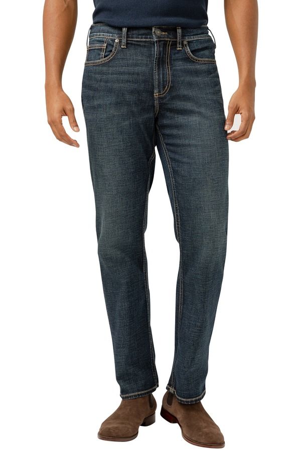 シルバー ジーンズ メンズ ボトムス デニムパンツ ストレート Silver Jeans Co Grayson Classic Straight Leg Jeans Indigo インディゴ