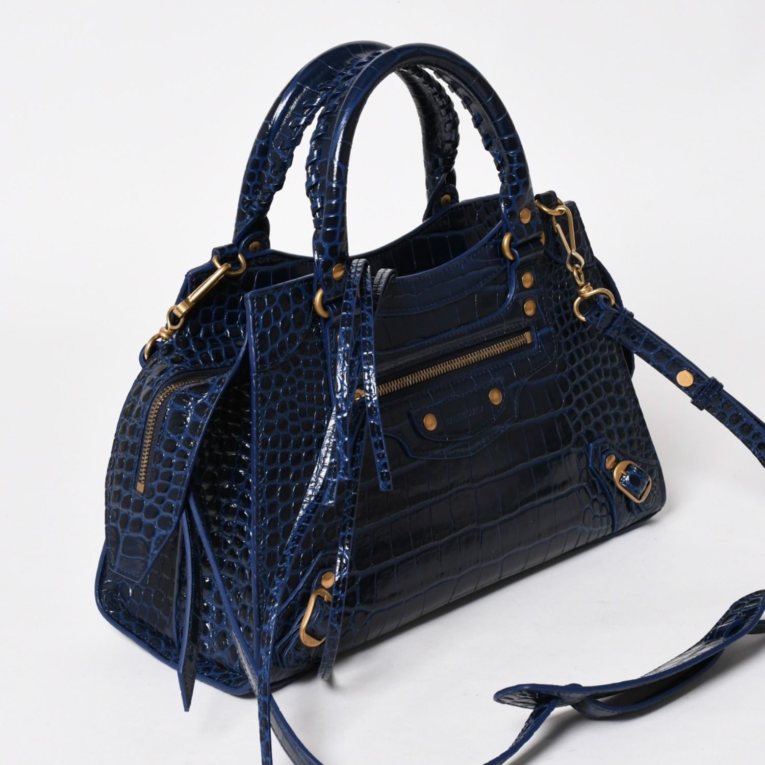 新品同様 BALENCIAGA バレンシアガ ネオクラシックシティ クロコダイル 