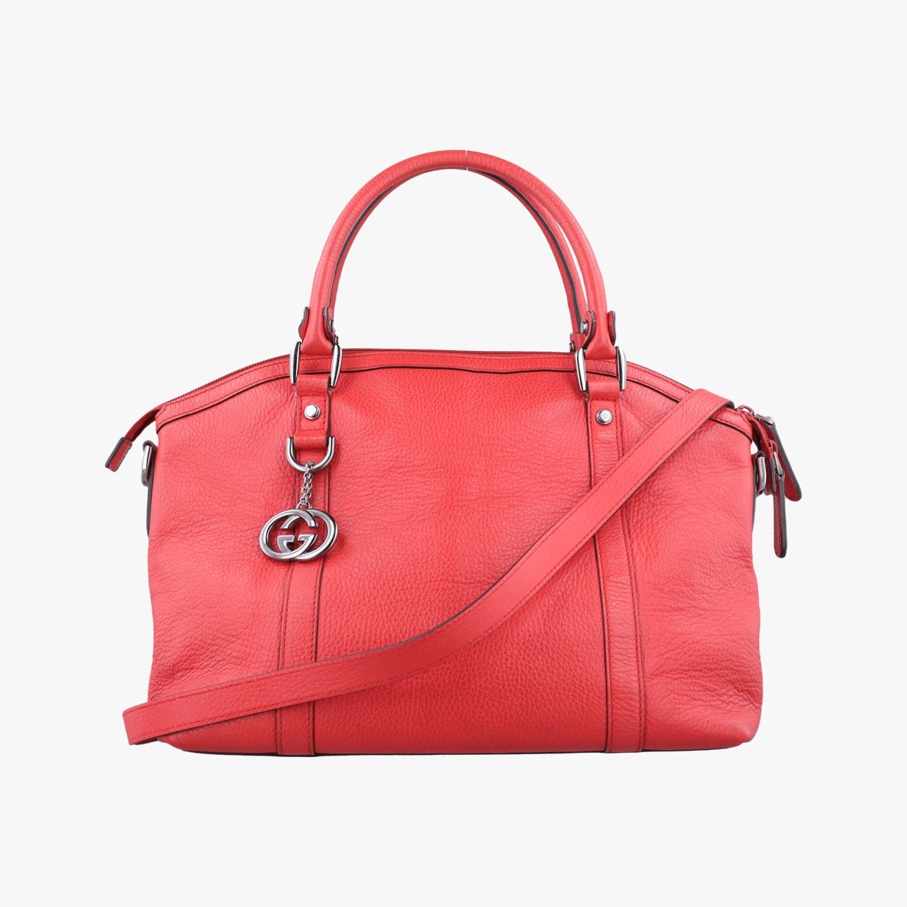 グッチGucciチャーム ドーム レッド レザー 341503 G016658861
