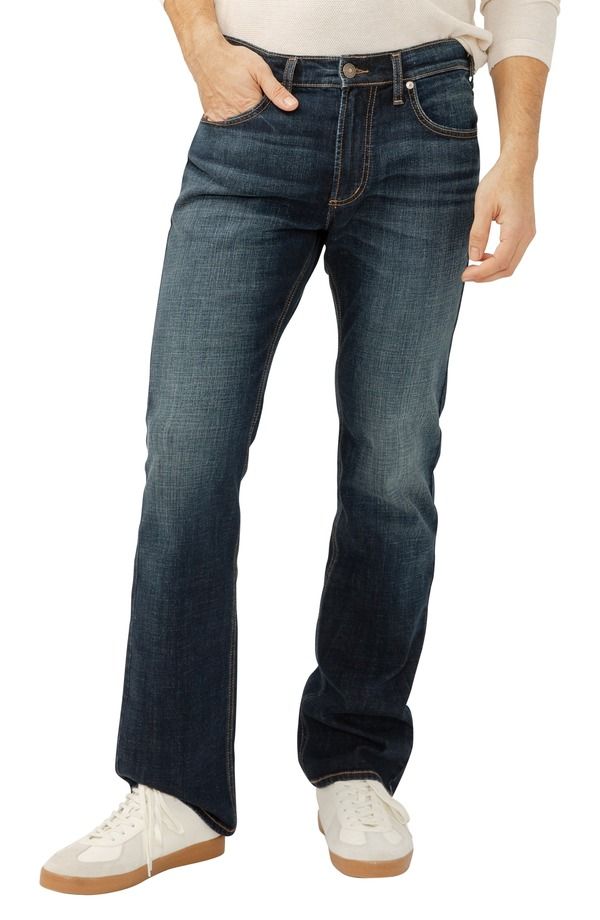 シルバー ジーンズ メンズ ボトムス デニムパンツ ブーツカット ブーツ Silver Jeans Co Jace Slim Bootcut Jeans Bronco