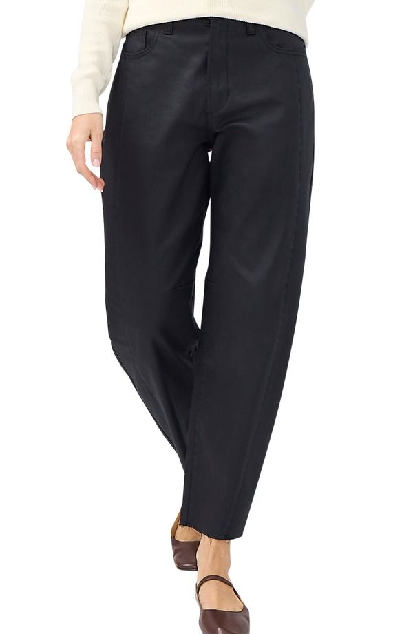 シルバー ジーンズ レディース ボトムス デニムパンツ コート Silver Jeans Co Coated Slim Barrel Jeans Black ブラック