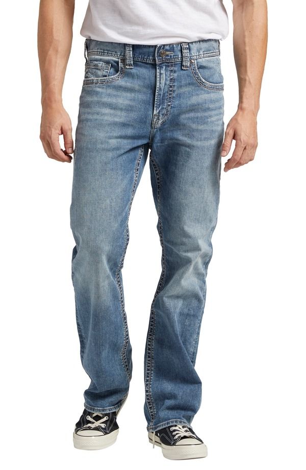 シルバー ジーンズ メンズ ボトムス デニムパンツ リラックスフィット ブーツカット ブーツ Silver Jeans Co Craig Relaxed Fit Bootcut Jeans Indigo インディゴ