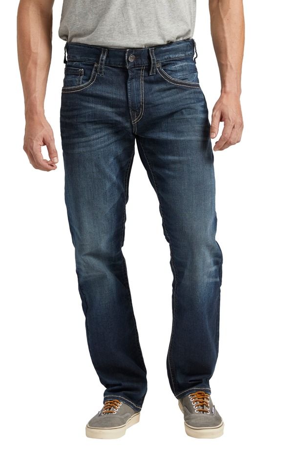 シルバー ジーンズ メンズ ボトムス デニムパンツ リラックスフィット ストレート Silver Jeans Co Eddie Relaxed Fit Straight Leg Jeans Indigo インディゴ
