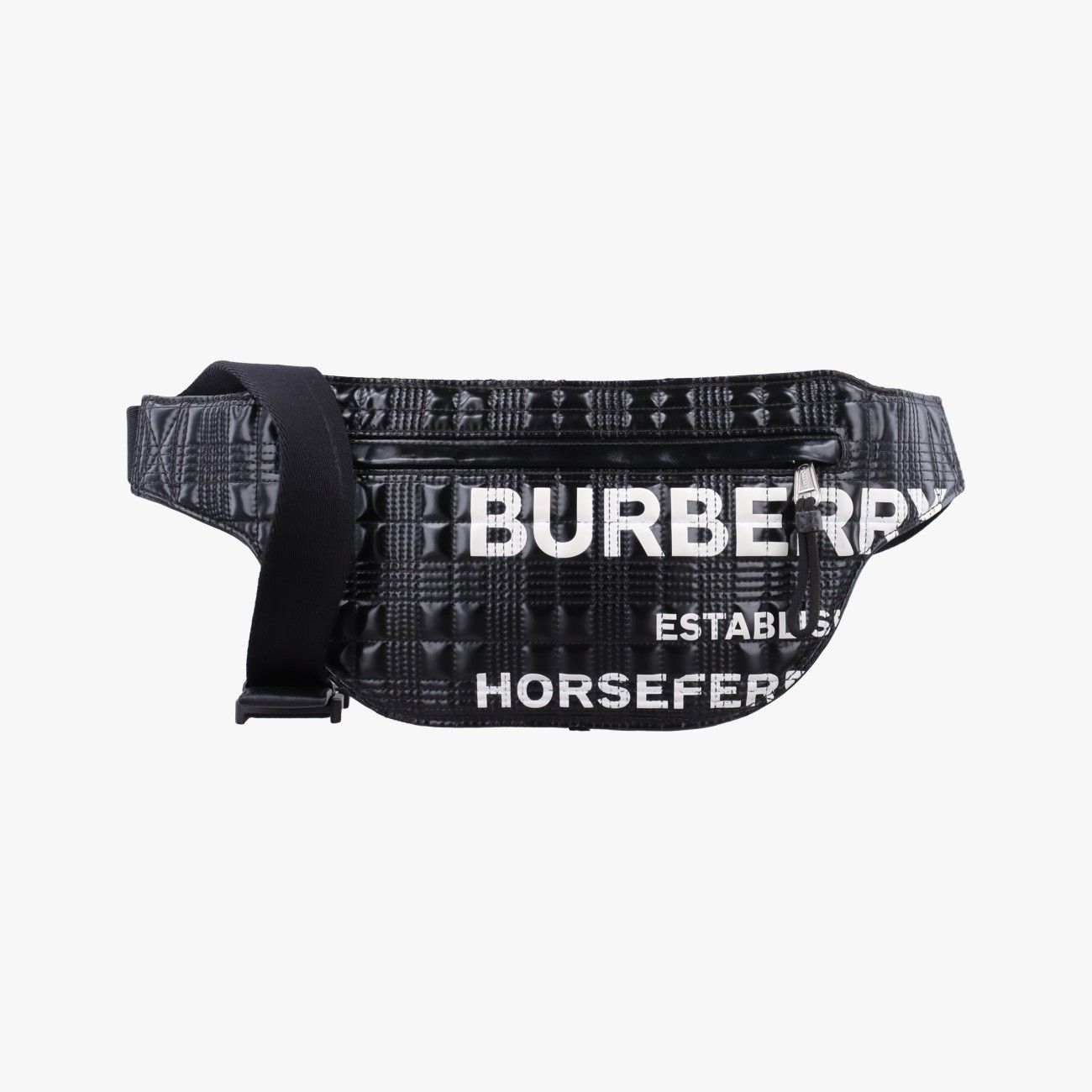 バーバリーBurberryローラ ブラック×ホワイト レザー