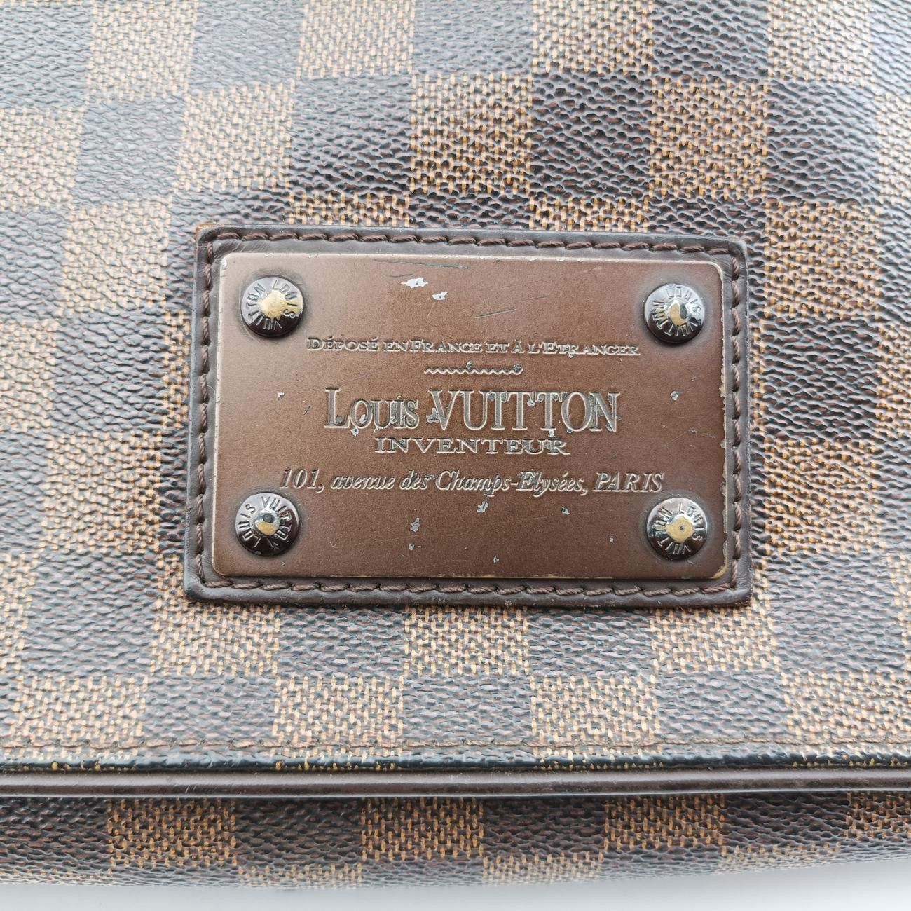ルイヴィトンLouis VuittonブルックリンMM エベヌ ダミエキャンバス N51211 SR3059 ルイヴィトンLouis VuittonブルックリンMM エベヌ ダミエキャンバス N51211 SR3059