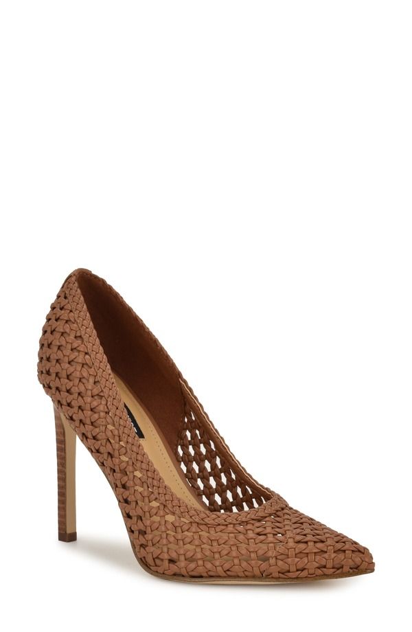 ナインウェスト レディース シューズ ヒール Nine Westatiana Pointed Toe Pump Medium Brown 210 ブラウン