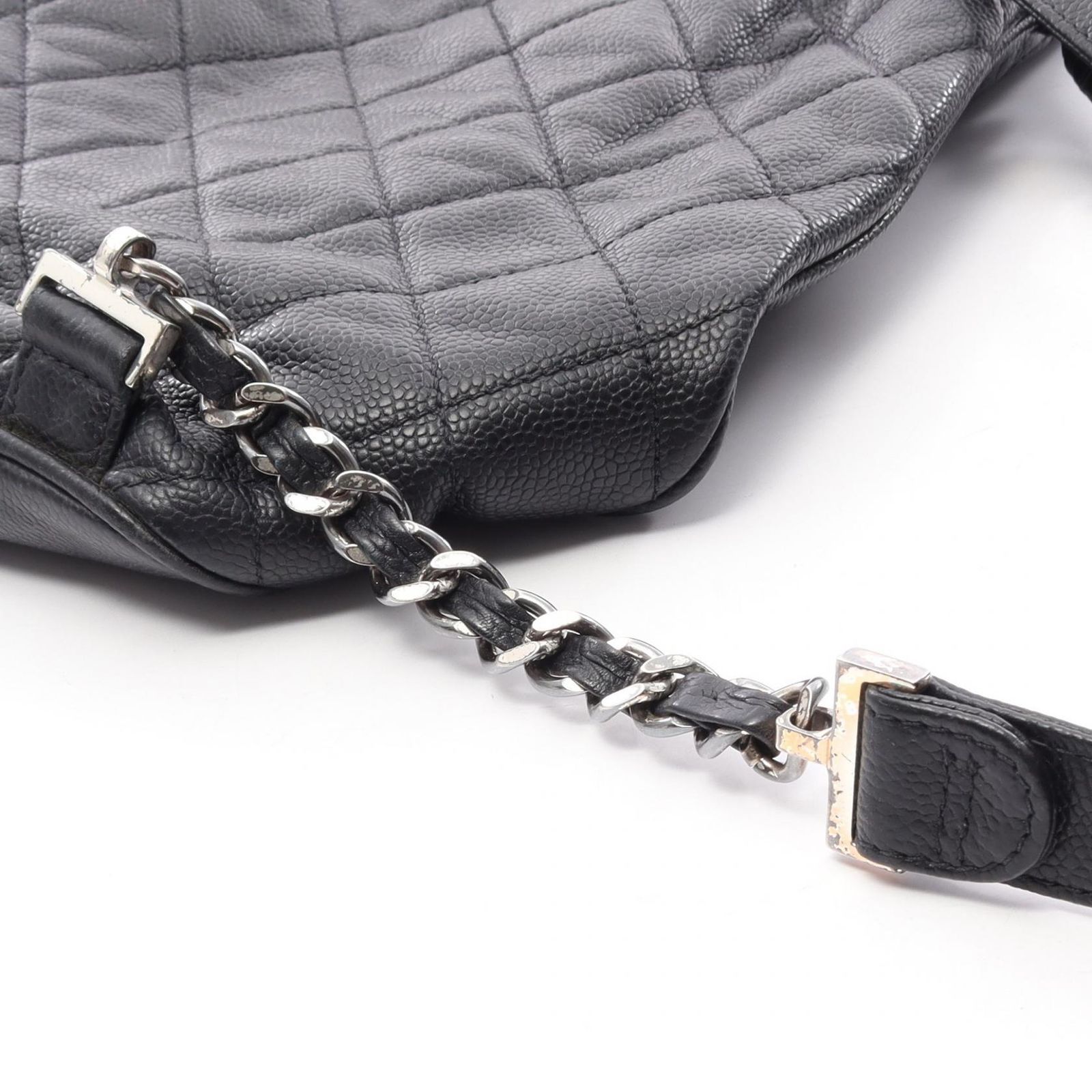 シャネル CHANEL リュックサック バックパック マトラッセ ブラック キャビアスキン(グレインドカーフ) マトラッセ 巾着 バックパック レディース Used B シャネル CHANEL リュックサック バックパック マトラッセ ブラック キャビアスキン(グレインドカーフ) マトラッセ 巾着 バックパック レディース Used B