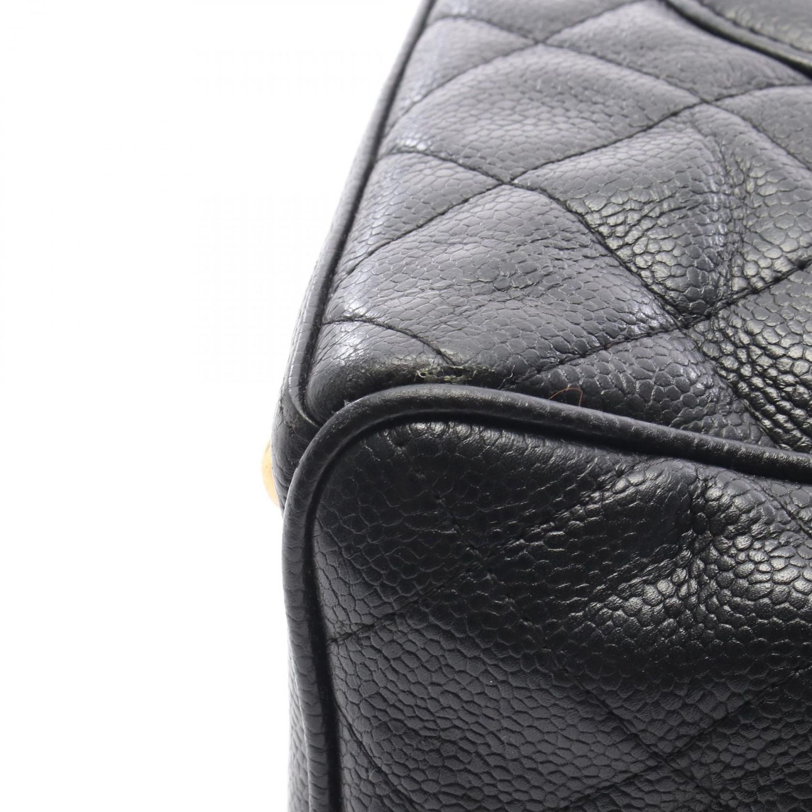 シャネル CHANEL ボストンバッグ マトラッセ ココマーク ブラック カーフ(牛革) マトラッセ ココマーク ボストンバッグ レディース Used A シャネル CHANEL ボストンバッグ マトラッセ ココマーク ブラック カーフ(牛革) マトラッセ ココマーク ボストンバッグ レディース Used A