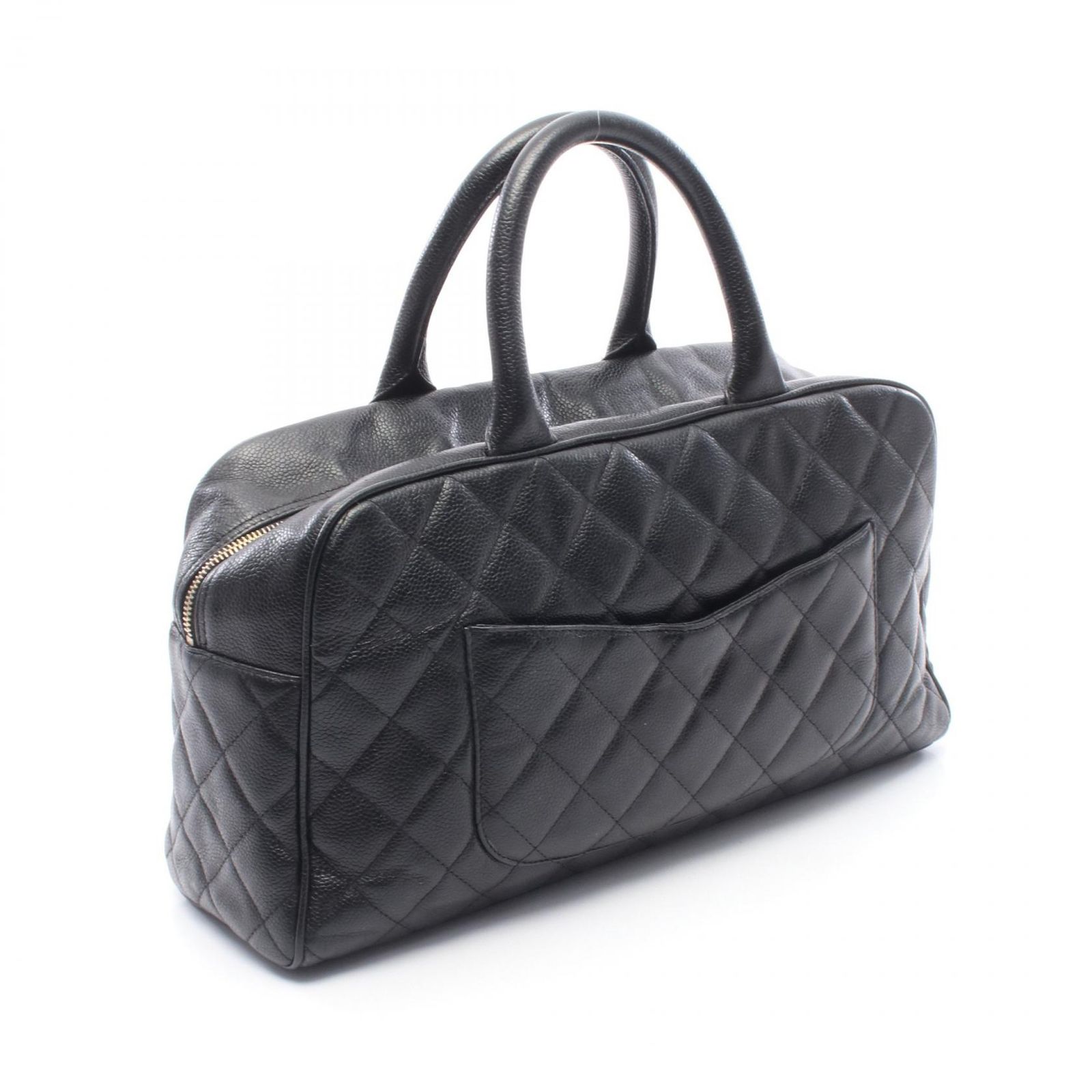 シャネル CHANEL ボストンバッグ マトラッセ ココマーク ブラック カーフ(牛革) マトラッセ ココマーク ボストンバッグ レディース Used A シャネル CHANEL ボストンバッグ マトラッセ ココマーク ブラック カーフ(牛革) マトラッセ ココマーク ボストンバッグ レディース Used A