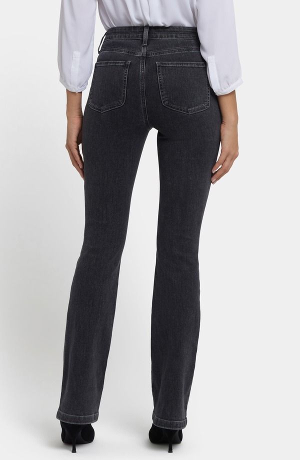 エヌワイディージェイ レディース シューズ ブーツ・レインブーツカット ハイウエスト ミニ ジーンズ NYDJ Billie Seamed High Waist Mini Bootcut Jeanslate Stone スレート