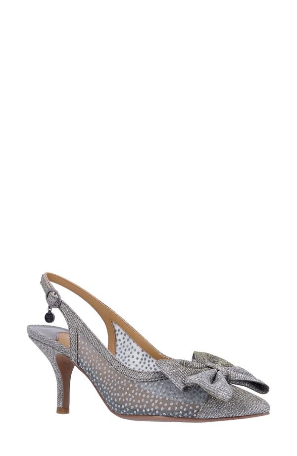 ジェイレニー レディース シューズ ヒール J Rene Kadence Slingback Pumpewter ピューター