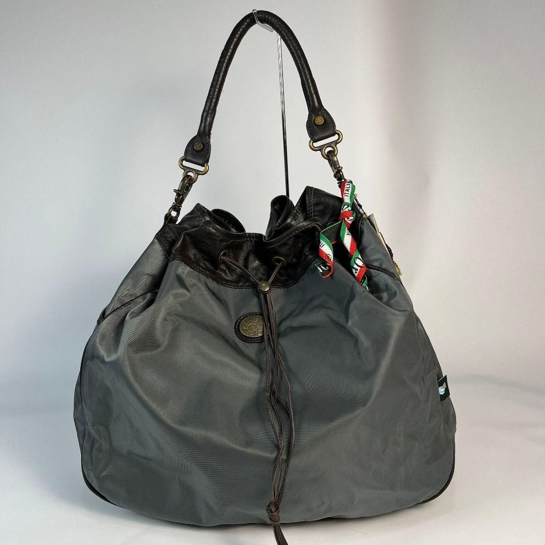 未使用品　イタリア製　Orobianco　ショルダーバッグ　一部牛革、馬革使用