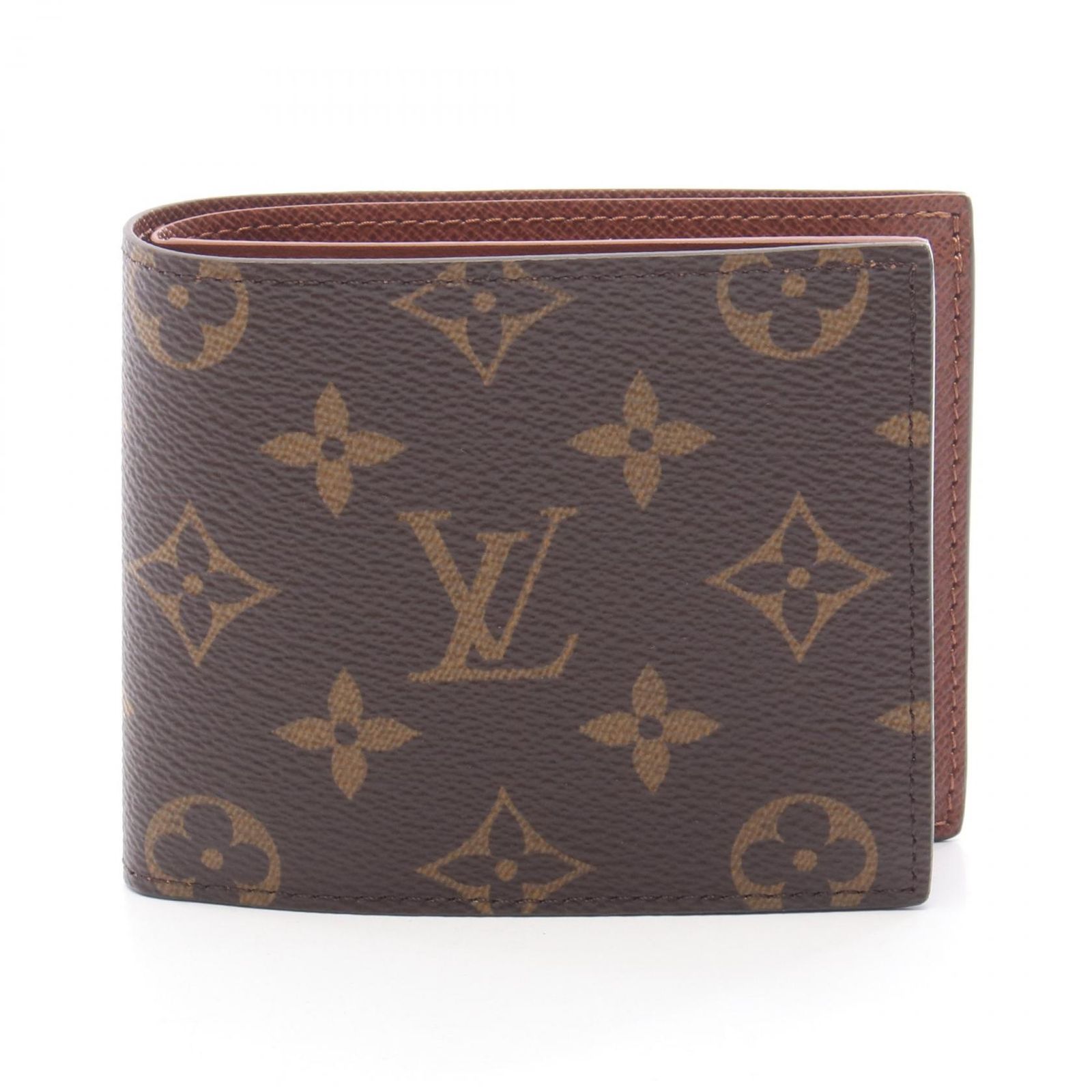 ルイ・ヴィトン LOUIS VUITTON 二つ折り財布 ポルトフォイユ マルコNM M62288 PVCコーティングキャンバス ポルトフォイユ・マルコ NM メンズ Used A