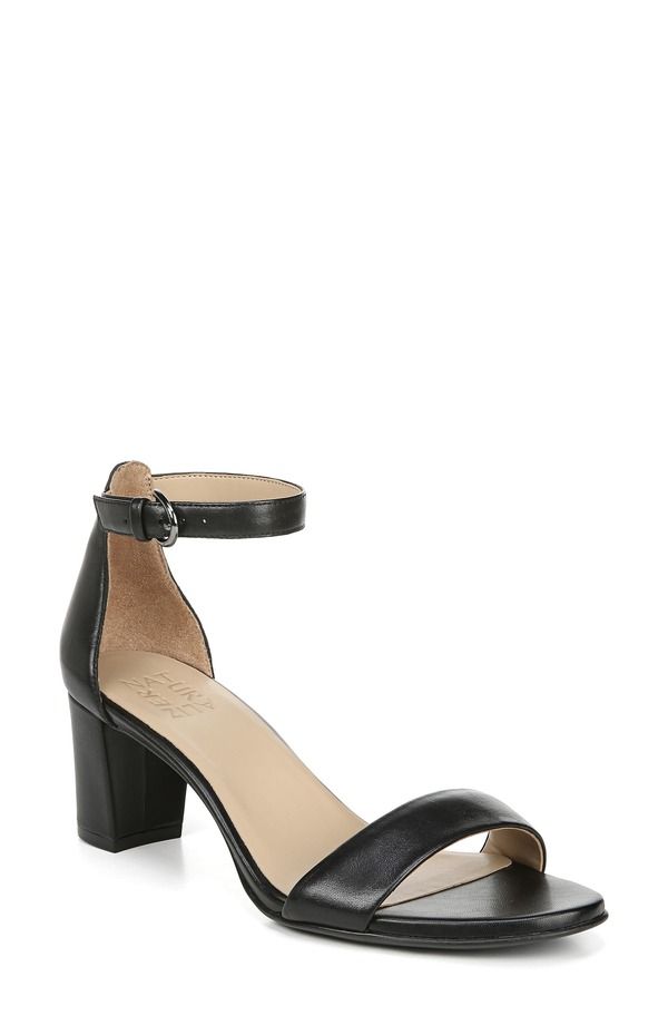 ナチュライザー レディース シューズ ヒール サンダル アンクル Naturalizer True Colors Verankle Strap Sandal Black Leather ブラック