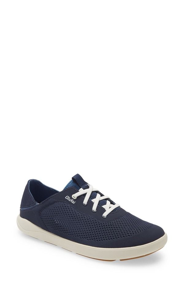 オルカイ メンズ シューズ スニーカー OluKai Moku Pae Sneaker Trench Blue Off White オフホワイト