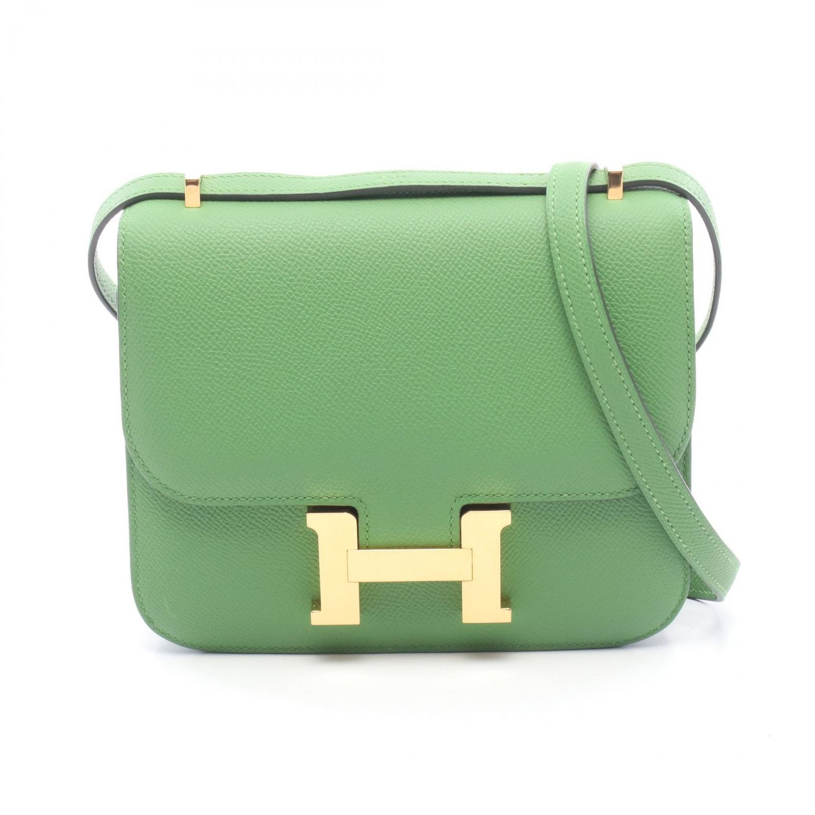 エルメス HERMES ショルダーバッグ コンスタンス3 ミニ ヴェールユッカ レザー コンスタンス3ミニ ヴェールユッカ レディース Used A