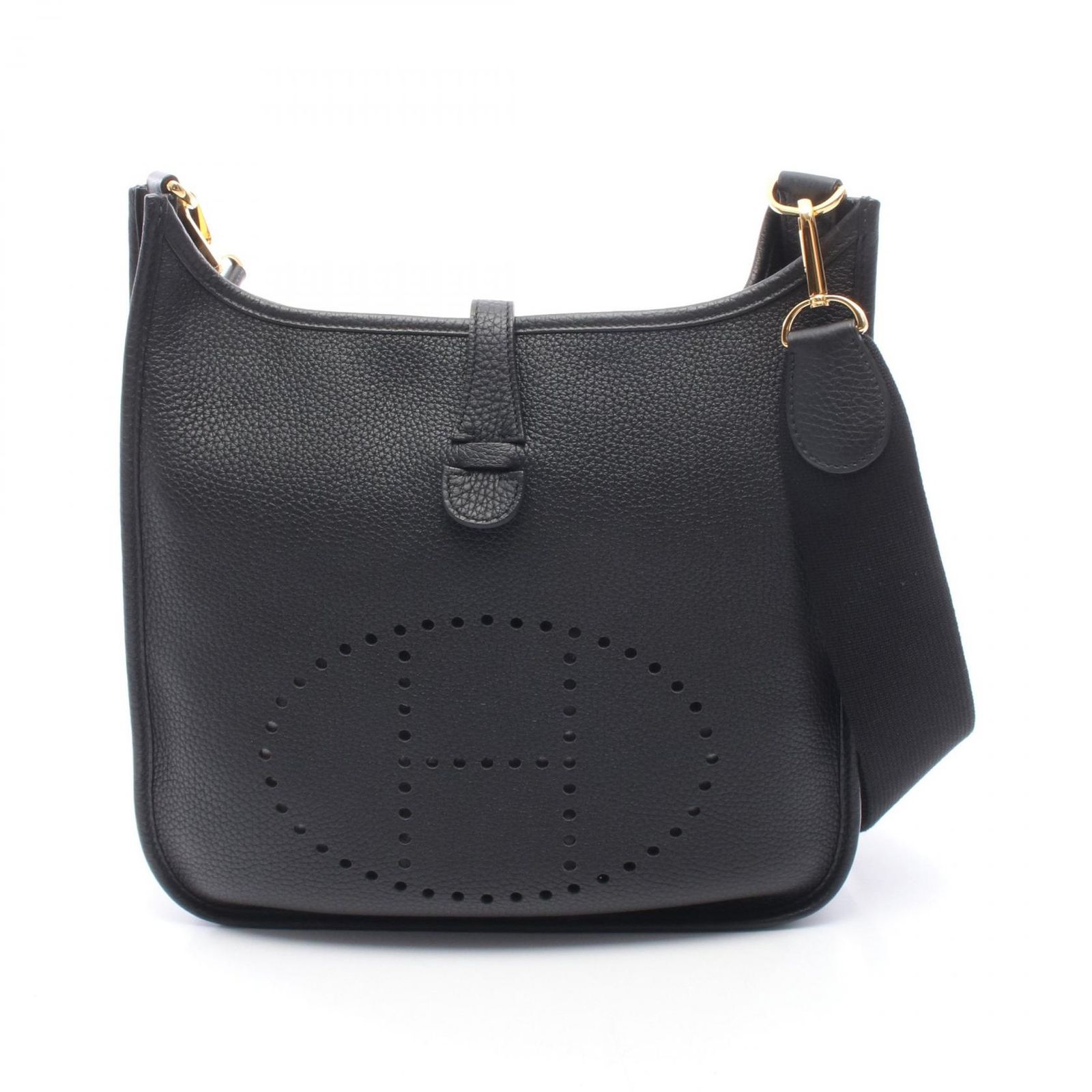 エルメス HERMES ショルダーバッグ エヴリン 3 トロワ PM ブラック レザー エヴリン3PM ブラック レディース Used A