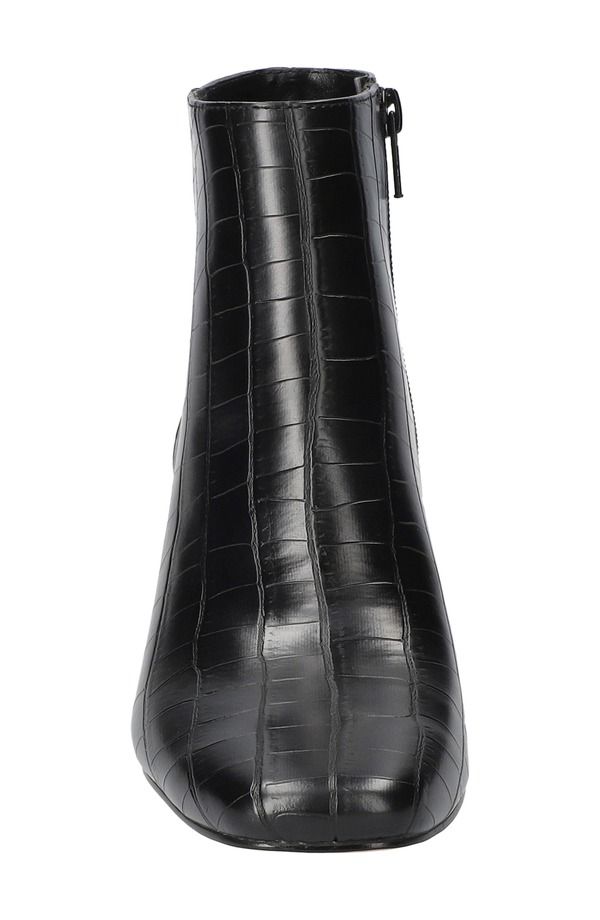 ベラヴィータ レディース シューズ ブーツ・レインブーツ Bella Vita Wilma Croc Embossed Bootie Black Croco ブラック