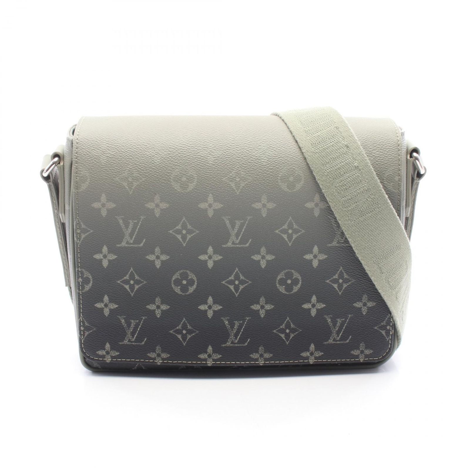 ルイ・ヴィトン LOUIS VUITTON ショルダーバッグ ディストリクトPM NV3 M11593 カーキグリーン PVCコーティングキャンバス レザー ディストリクト PM NV3 メンズ Used A