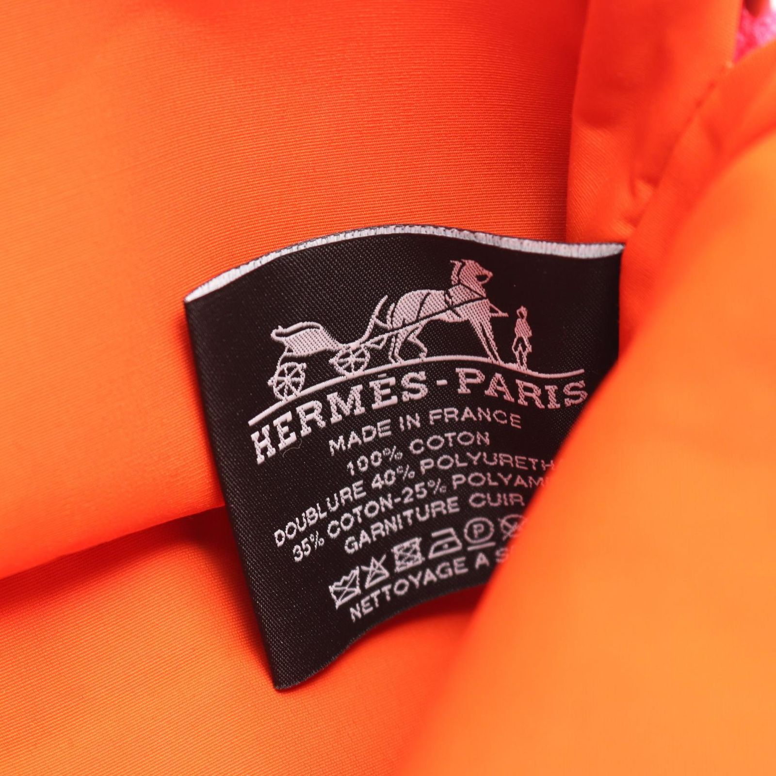 エルメス HERMES ポーチ ボリードポーチ20 H103773M 06 ハイビスカス キャンバス レザー ボリードポーチ ミニ ハイビスカス レディース Used A