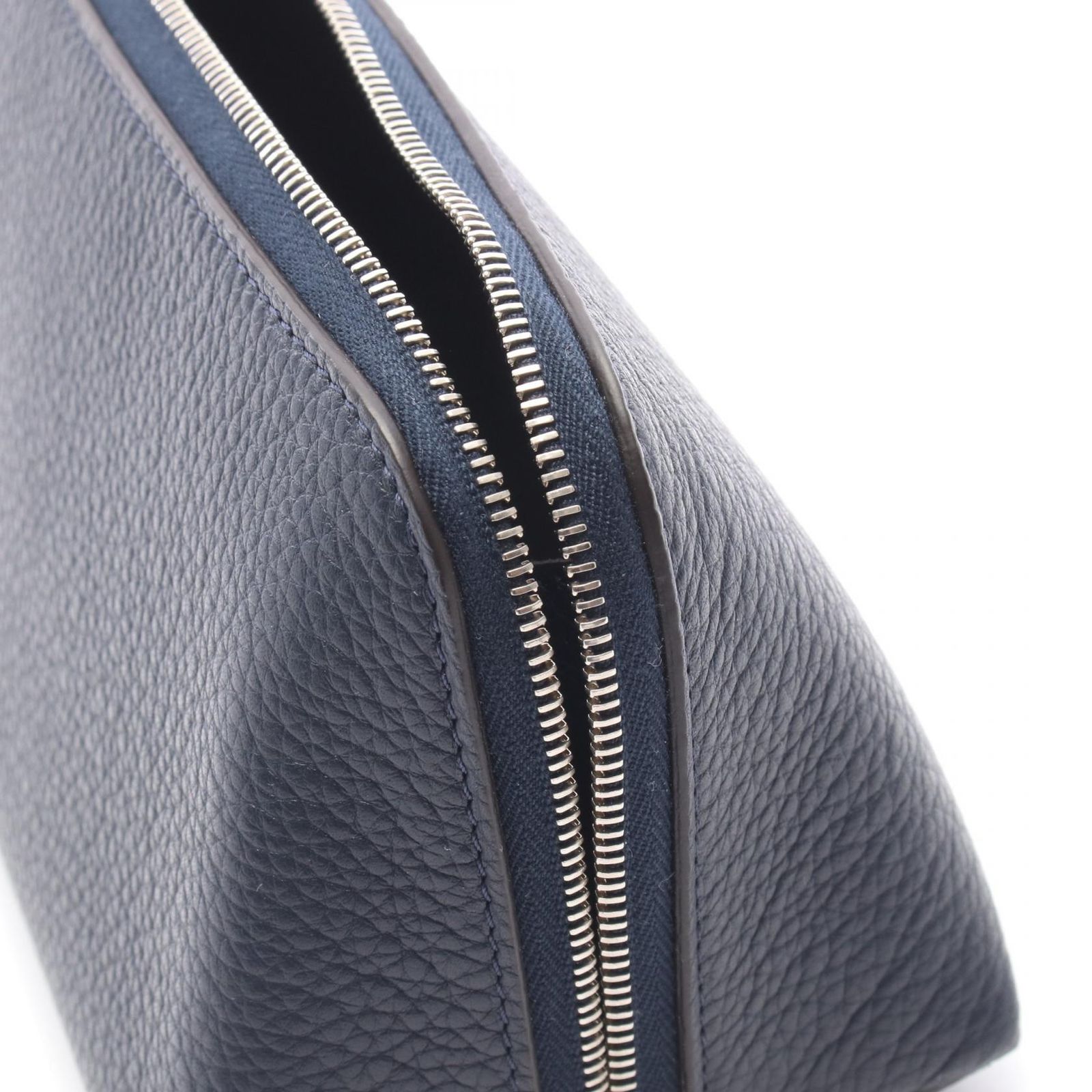 セリーヌ CELINE ポーチ 101533NFL ネイビー レザー ポーチ レディース Used A セリーヌ CELINE ポーチ 101533NFL ネイビー レザー ポーチ レディース Used A