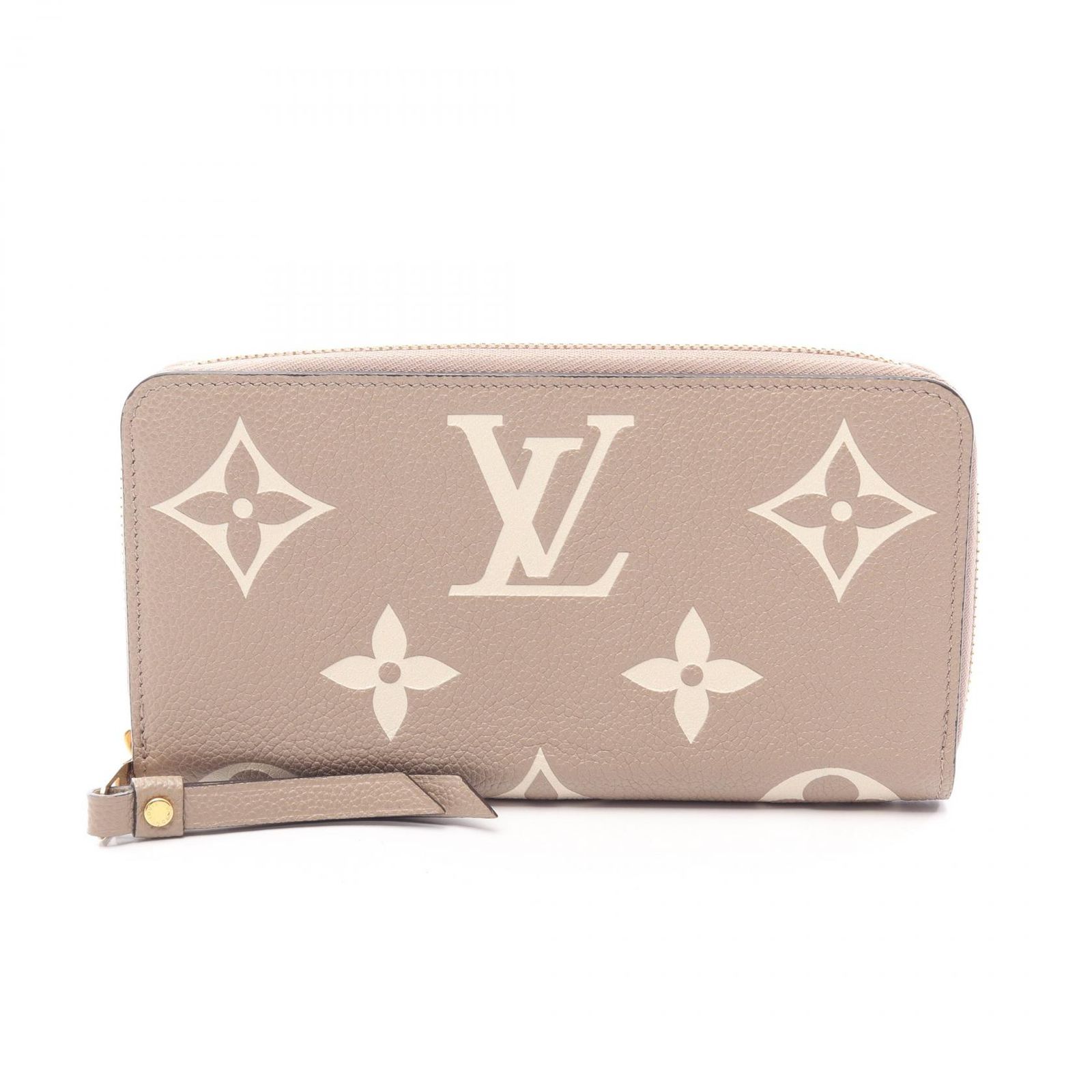 ルイ・ヴィトン LOUIS VUITTON ラウンド長財布 ジッピーウォレット バイカラー M69794 トゥルトレール/クレーム レザー ジッピー・ウォレット レディース Used B