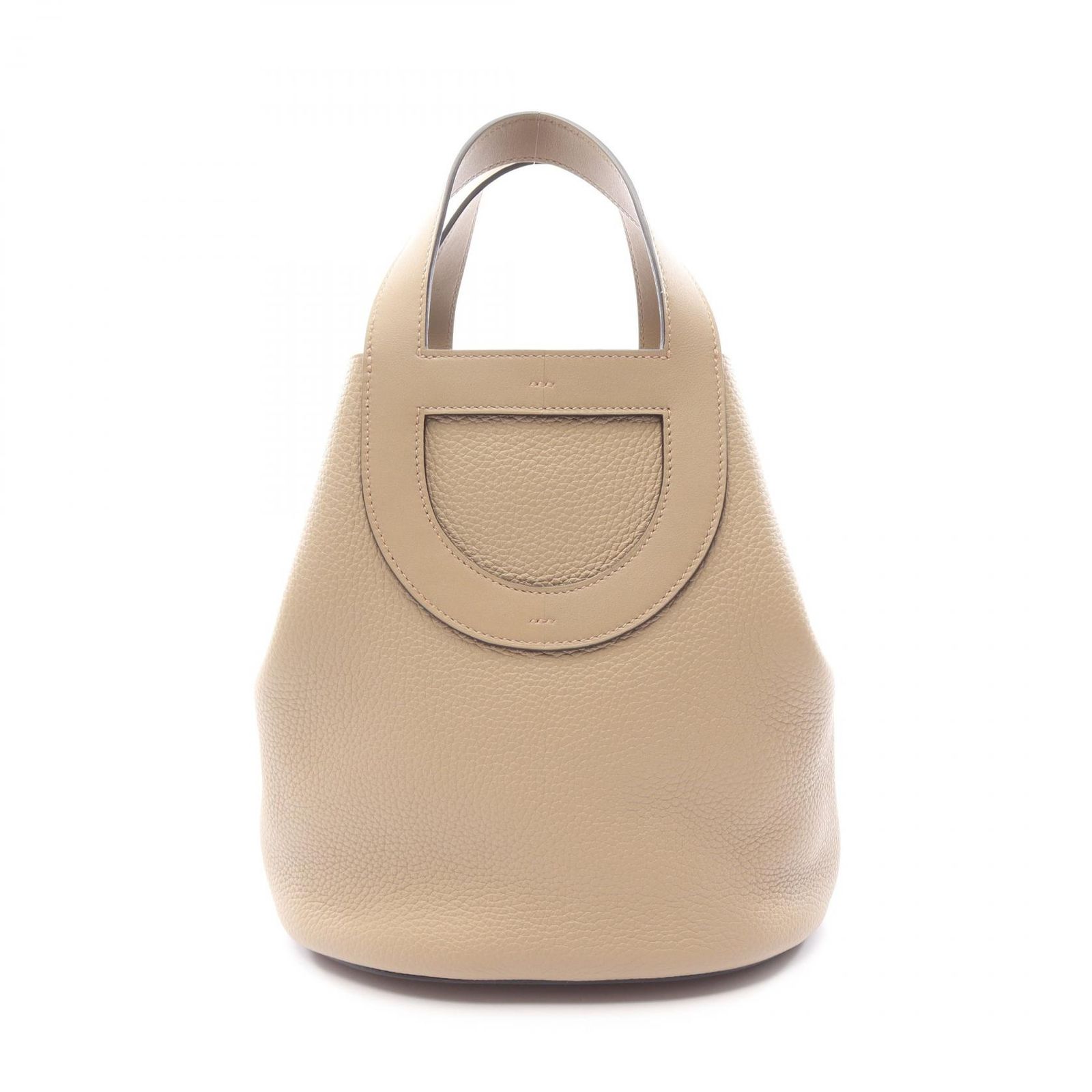 エルメス HERMES ハンドバッグ インザループ23 ベージュマルファ レザー カーフ（牛革） インザループ23 ベージュマルファ レディース Used A