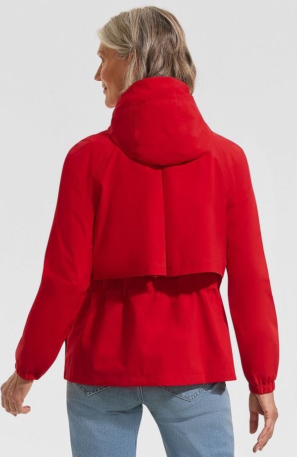 ランズエンド レディース アウター ジャケット・ブルゾン Lands End Squall Packable Rain Jacket Compass Red レッド ランズエンド レディース アウター ジャケット・ブルゾン Lands End Squall Packable Rain Jacket Compass Red レッド