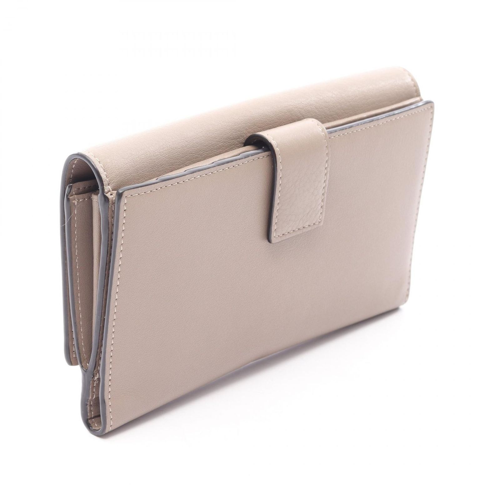 フェンディ FENDI 二つ折り長財布 ピーカブー セレリア 8M0308 グレージュ レザー ピーカブー Wホック長財布 レディース Used A フェンディ FENDI 二つ折り長財布 ピーカブー セレリア 8M0308 グレージュ レザー ピーカブー Wホック長財布 レディース Used A