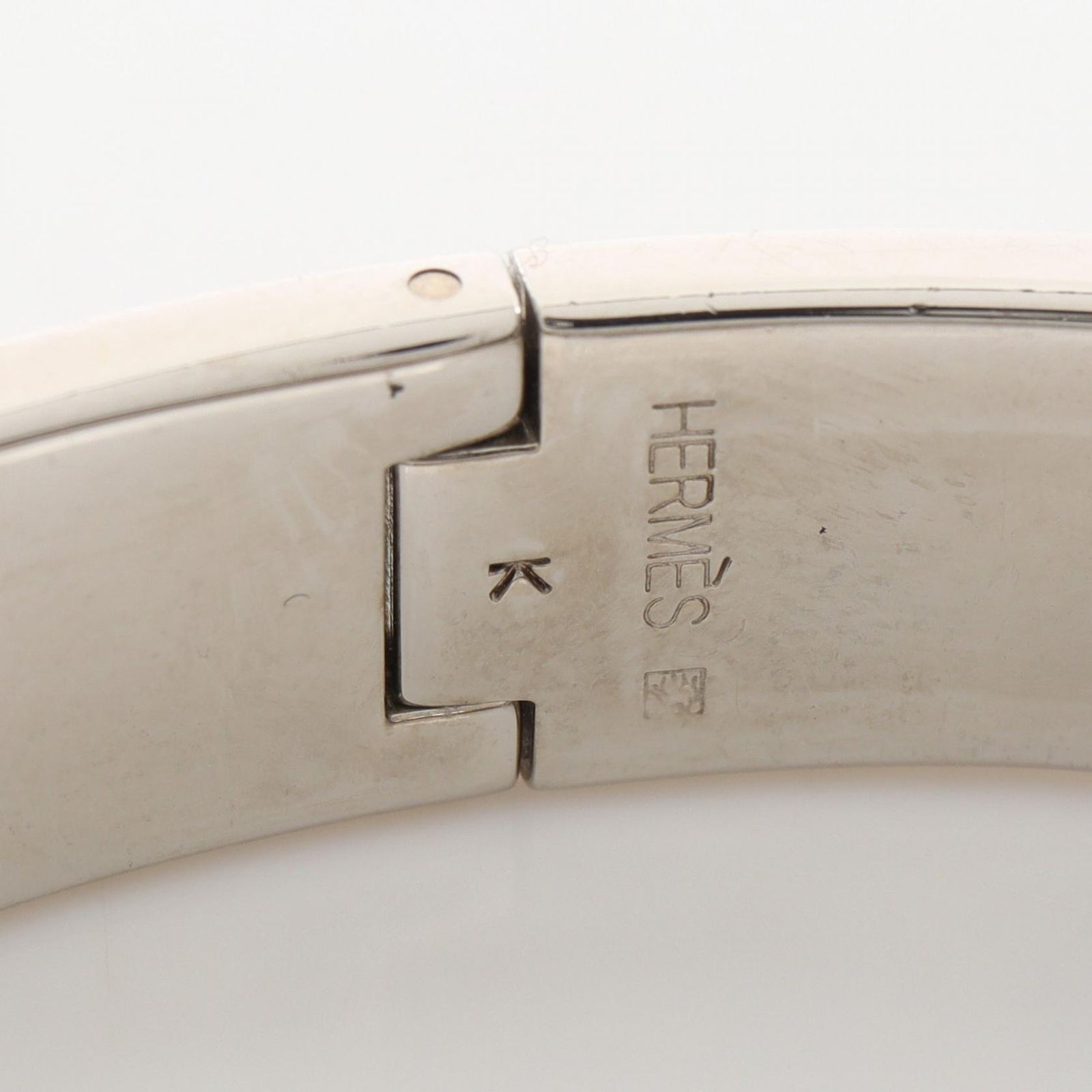 エルメス HERMES バングル クリッククラックPM ステンレススチール ブレスレット レディース Used A エルメス HERMES バングル クリッククラックPM ステンレススチール ブレスレット レディース Used A